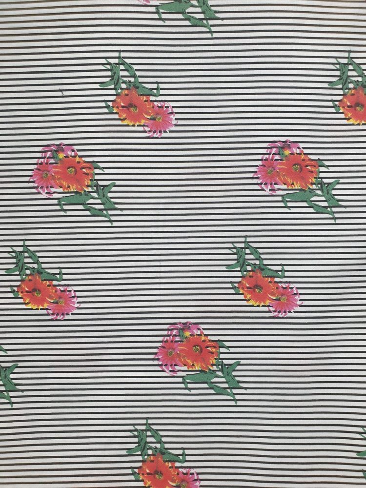 Poplin Imprimat Fara Elastan 51177 D2