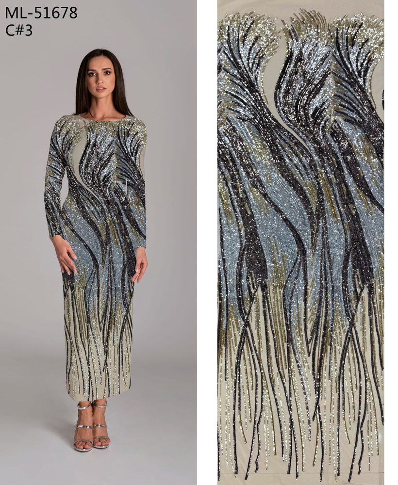 51678 Opulenta Cu Paiete Si Pietre Stralucitoare
