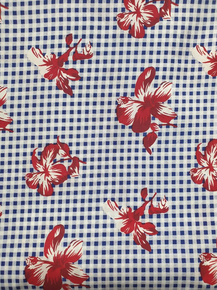 Poplin Imprimat Fara Elastan 51177 D4