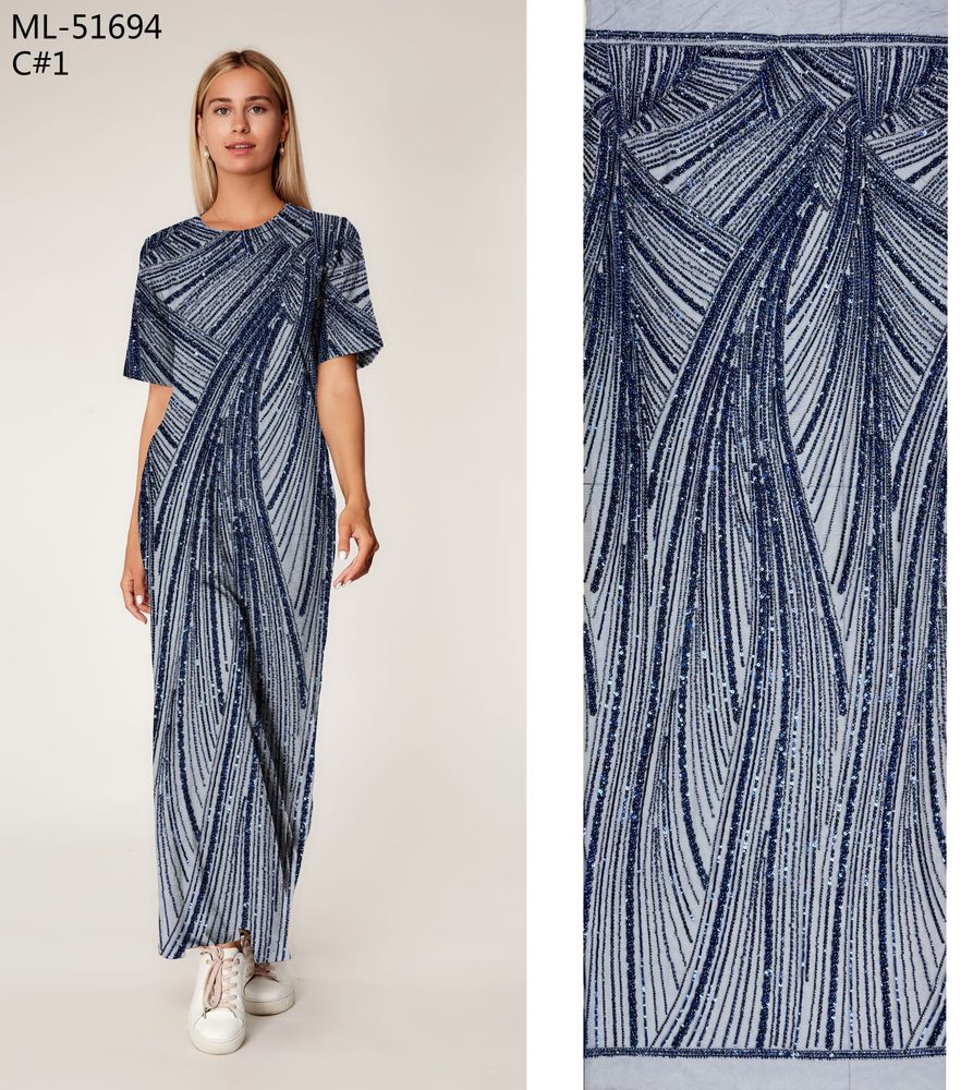 51694 Opulenta Cu Paiete Si Pietre Stralucitoare