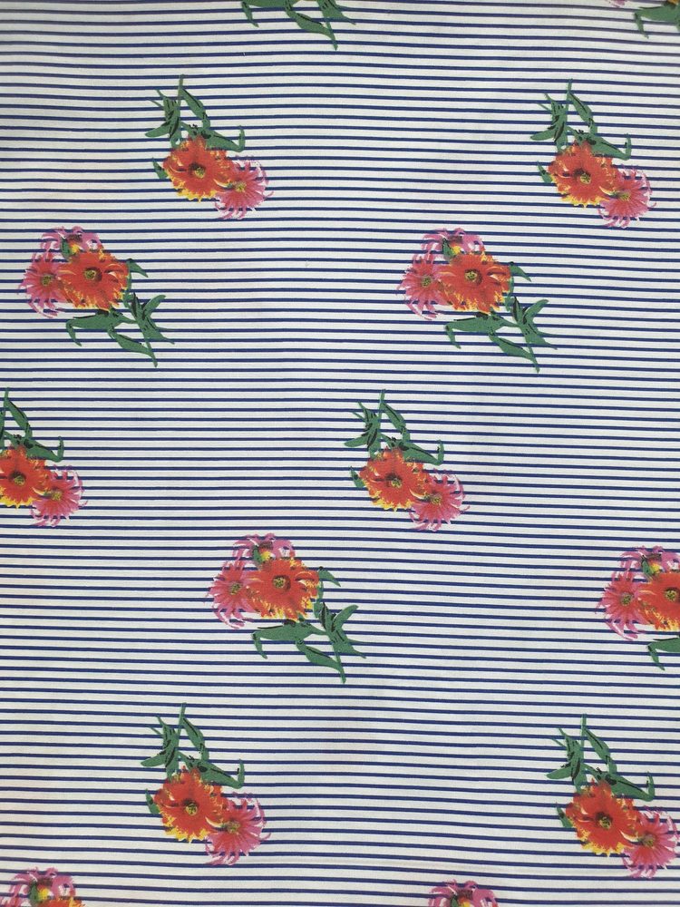 Poplin Imprimat Fara Elastan 51177 D2