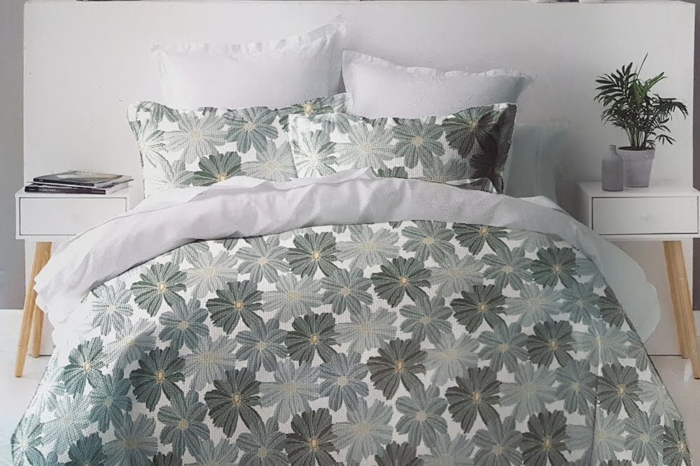 Lenjerie de Pat Bumbac 51209 C1 Grey/Green