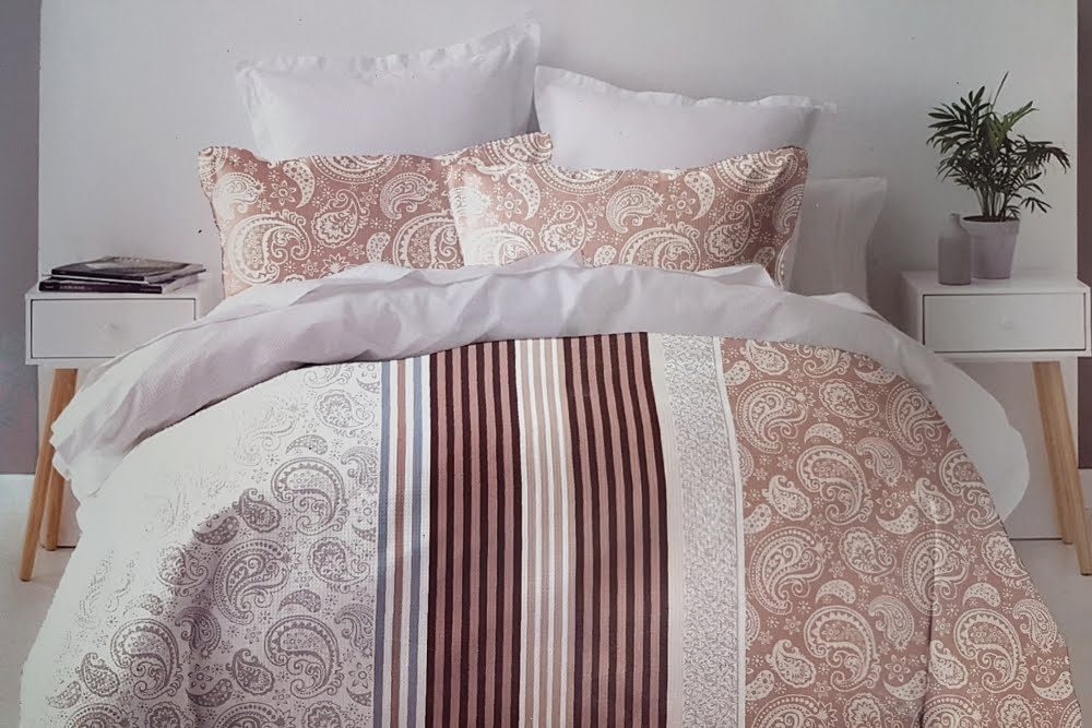 Lenjerie de Pat Bumbac 51209 C5 Grey/Brown