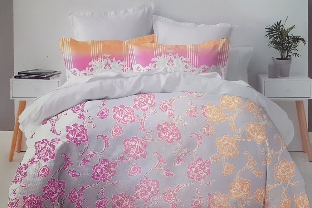 Lenjerie de Pat Bumbac 51209 C12 Pink/Orange