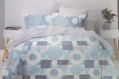 Lenjerie de Pat Mix Bumbac 51210 P8 Blue/Grey