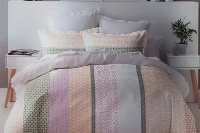 Lenjerie de Pat Bumbac 51209 C3 Violet/Beige