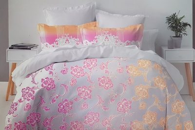 Lenjerie de Pat Bumbac 51209 C12 Pink/Orange